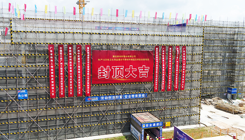 喜封金顶 I 聚胶全球研发和智造中心项目进入关键阶段